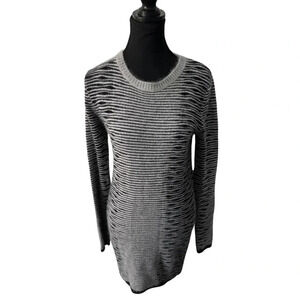 Soft Grey Long Sweater | Size M (approx)